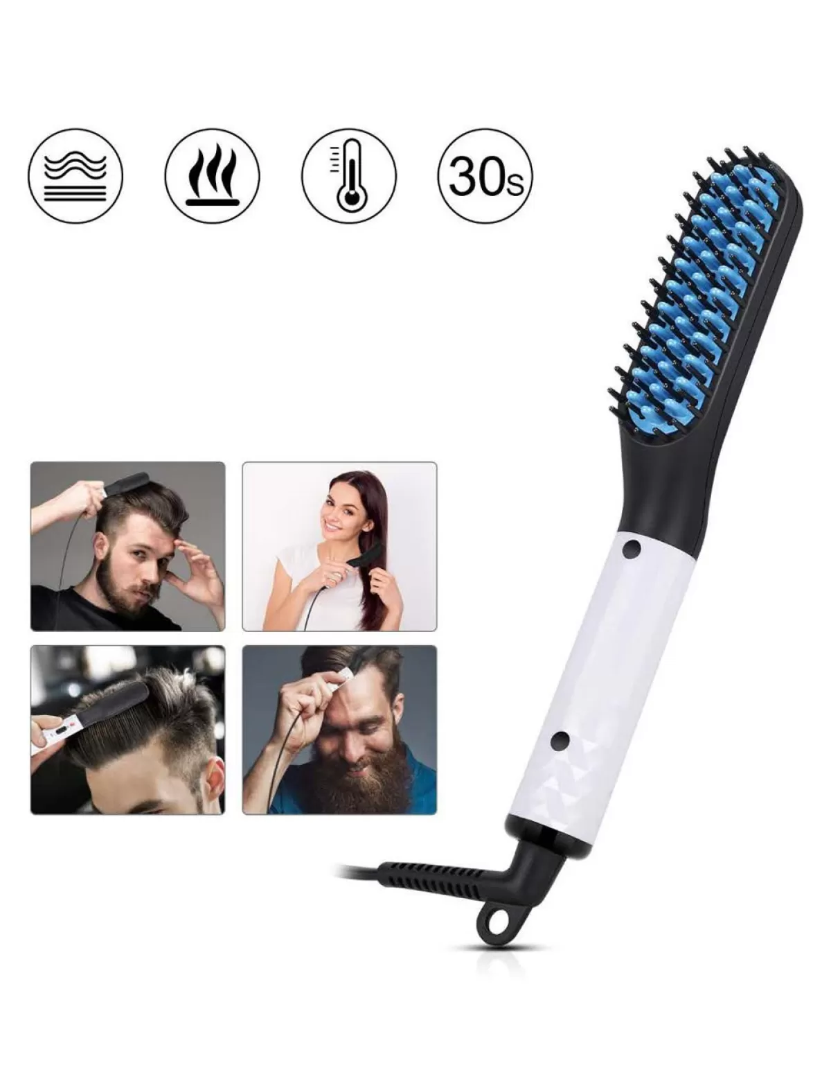 Best * 2-In-1 Glatteisen «Bart Styler», Für Haare Und Bart, Bronze