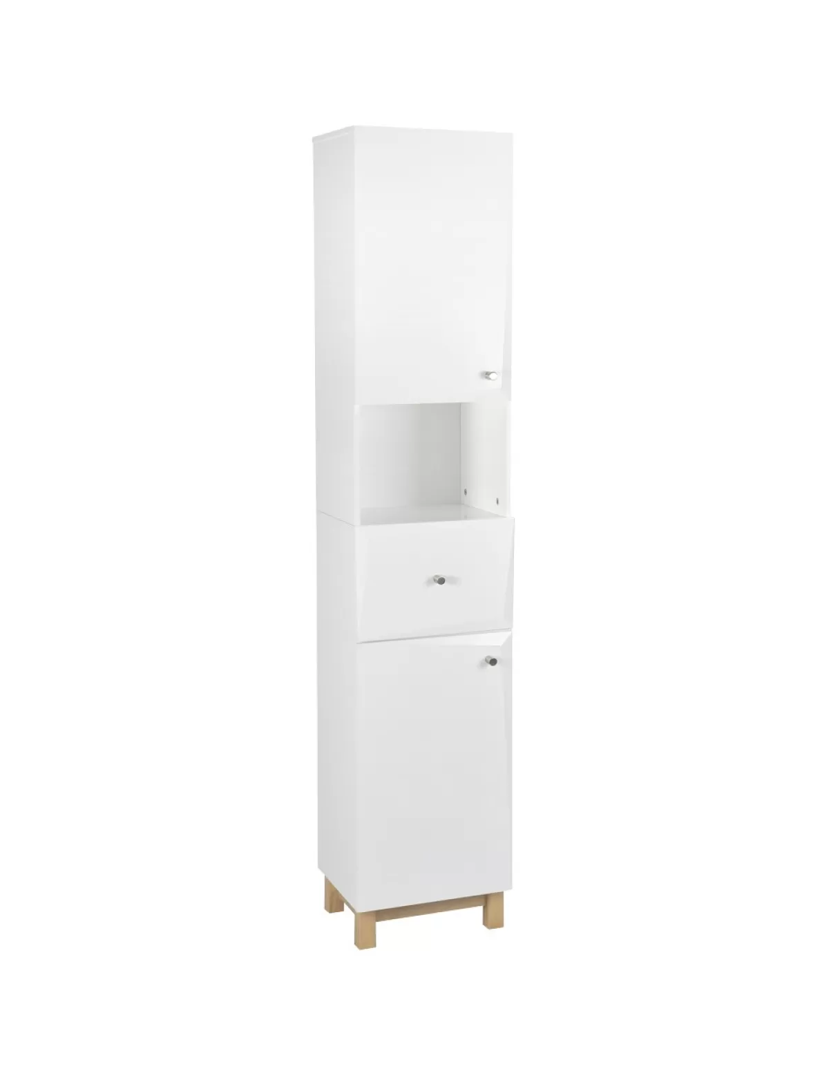 Cheap * Badschrank «Line» Weiss, B 34 Cm