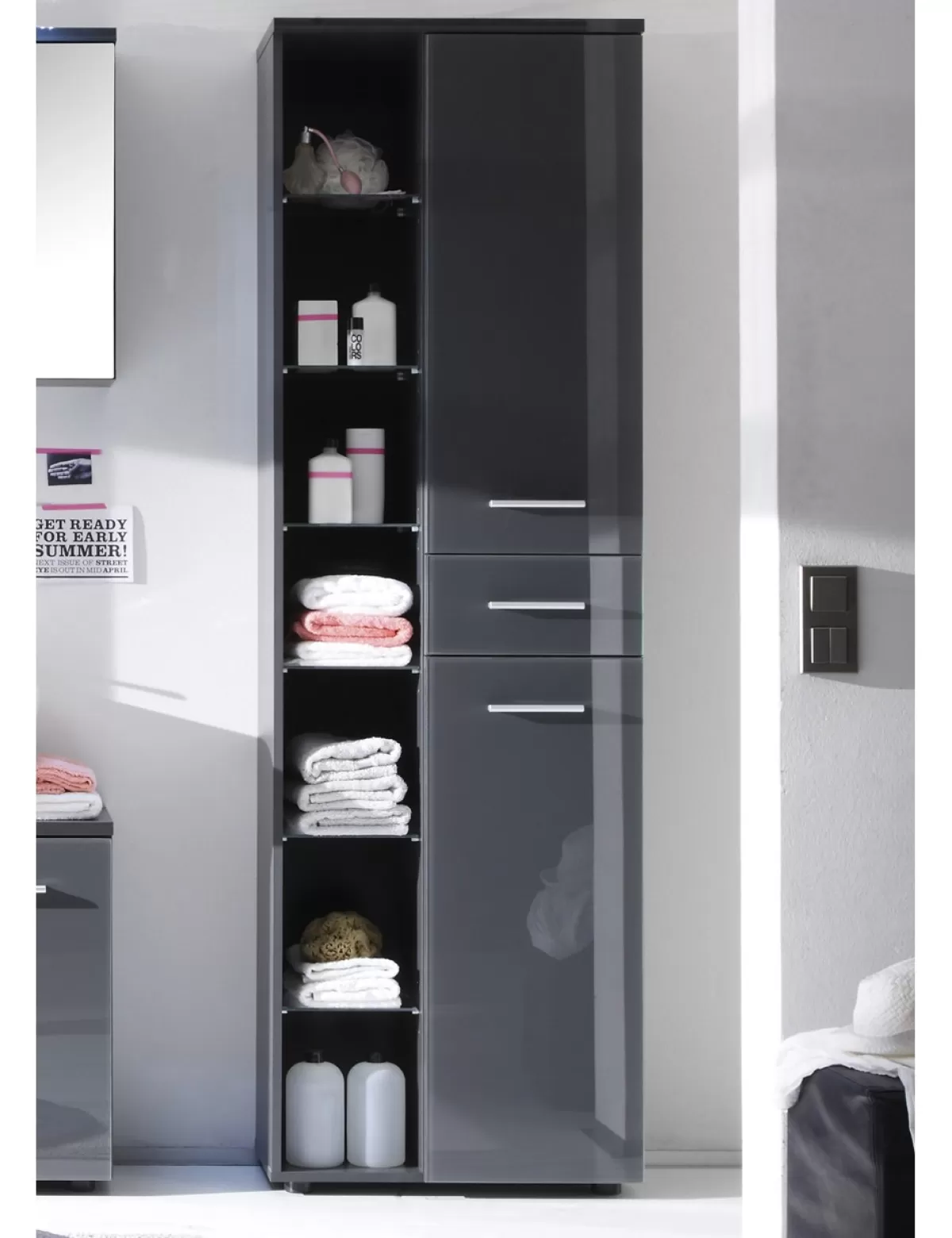 Flash Sale * Badschrank «Silver», 2-Turig, B 60 Cm