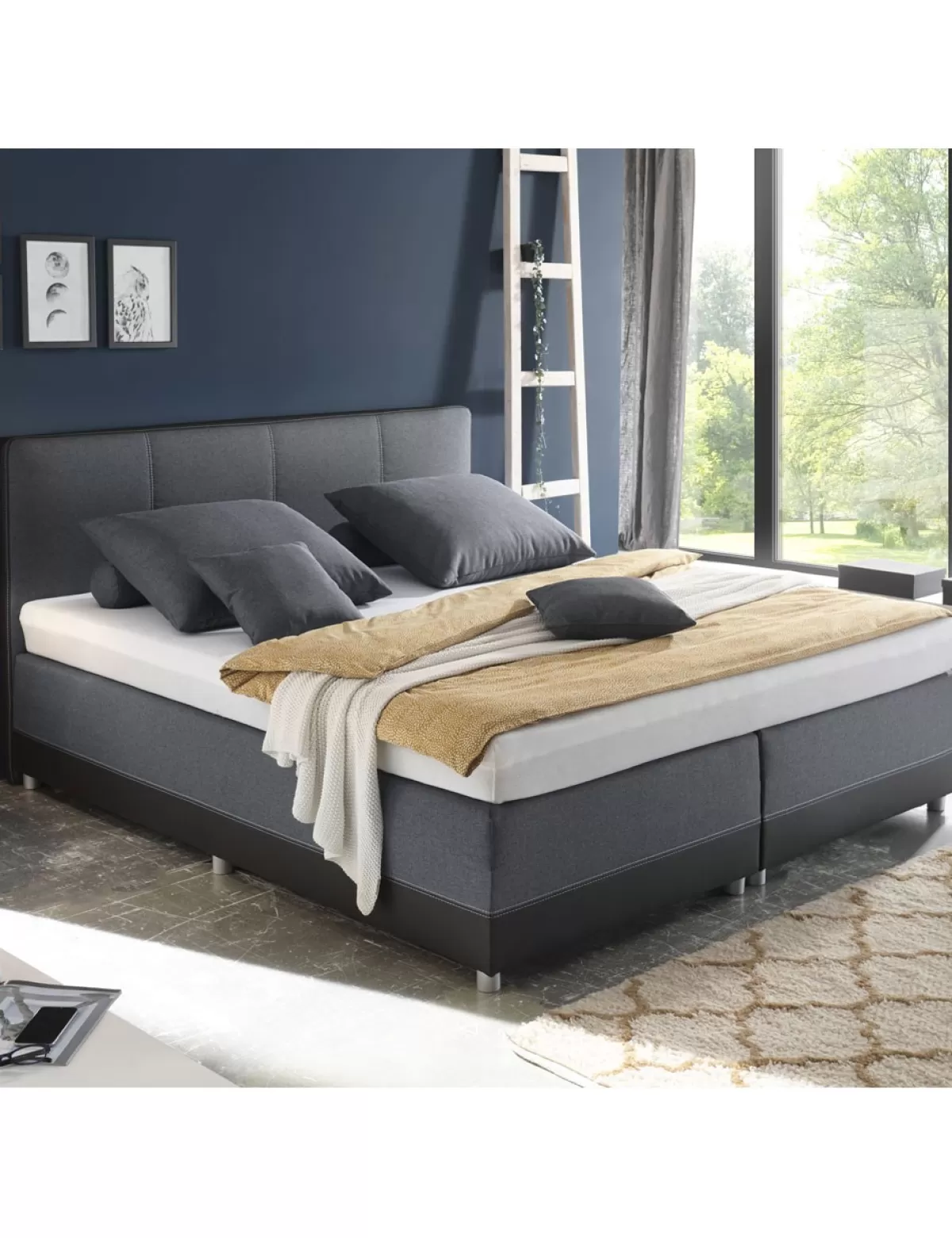 Outlet * Boxspringbett «Luna B», 180 X 200 Cm,