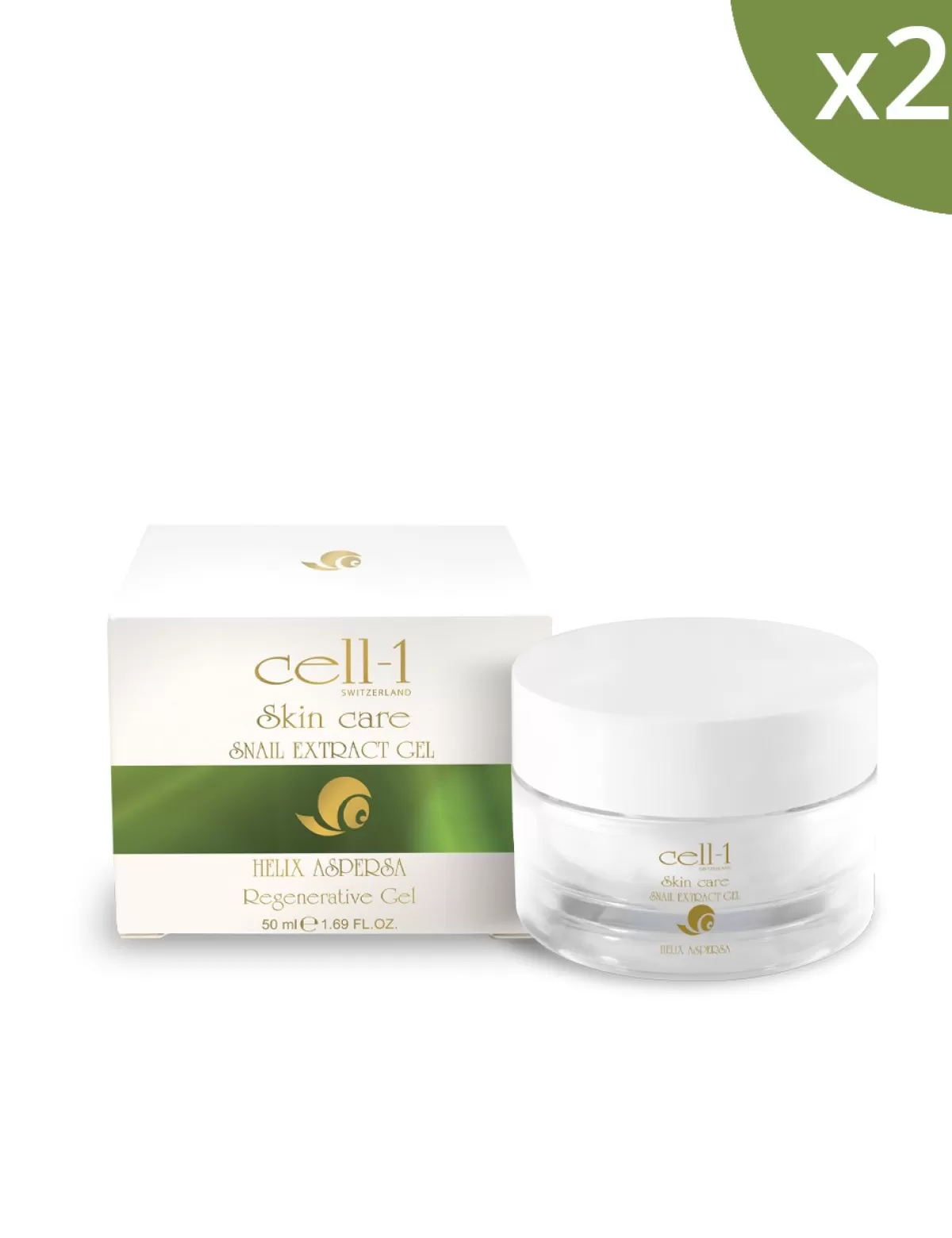 Shop Cell 1 Cell-1 Regenerierende Gel-Creme Mit Schneckenextrakt, 2 X 50 Ml