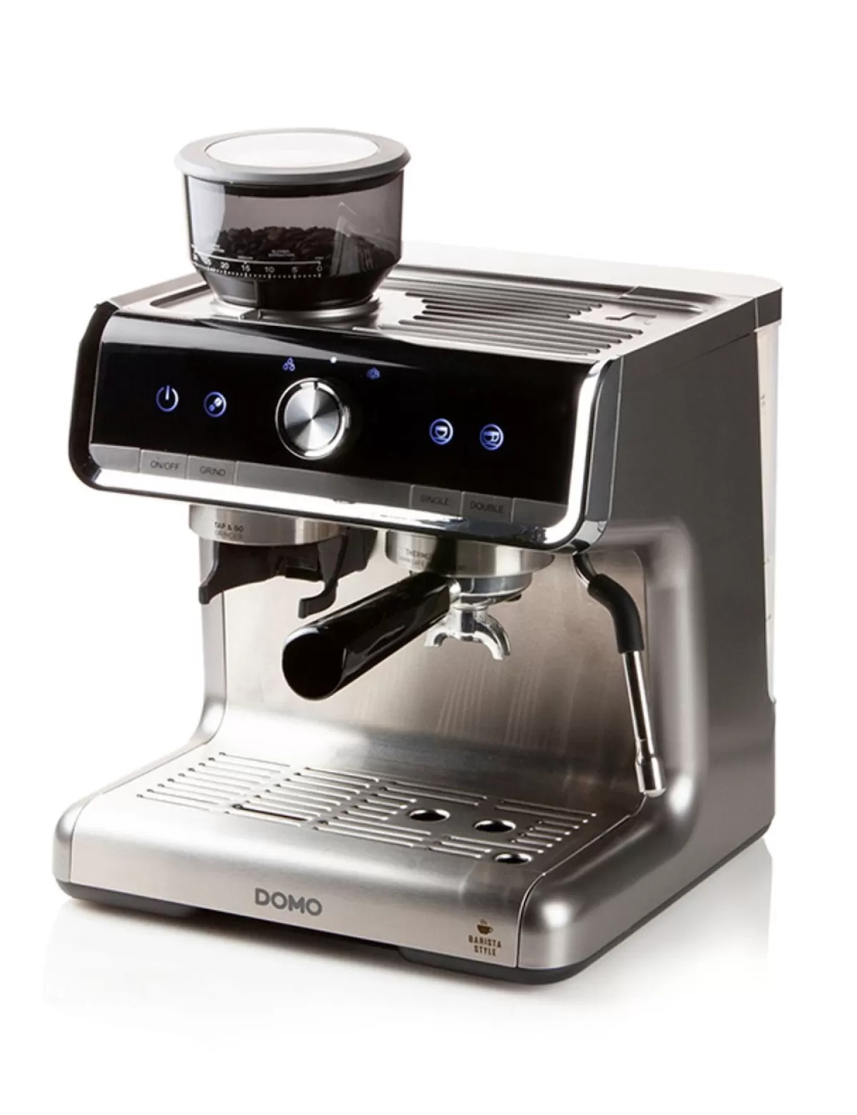 Clearance Domo Espresso-Maschine «Do720K», 15 Bar, Mit Mahlwerk