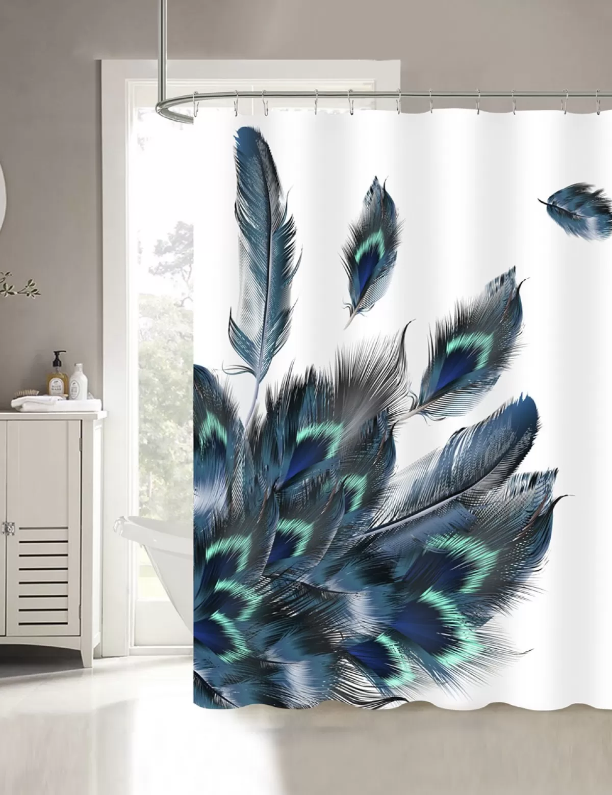 Best Sale * Duschvorhang «Peacock», 180 X 180 Cm