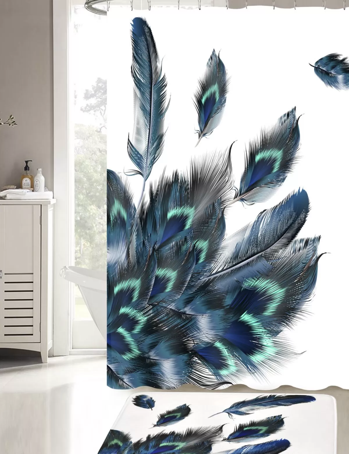 Best Sale * Duschvorhang «Peacock», 180 X 180 Cm