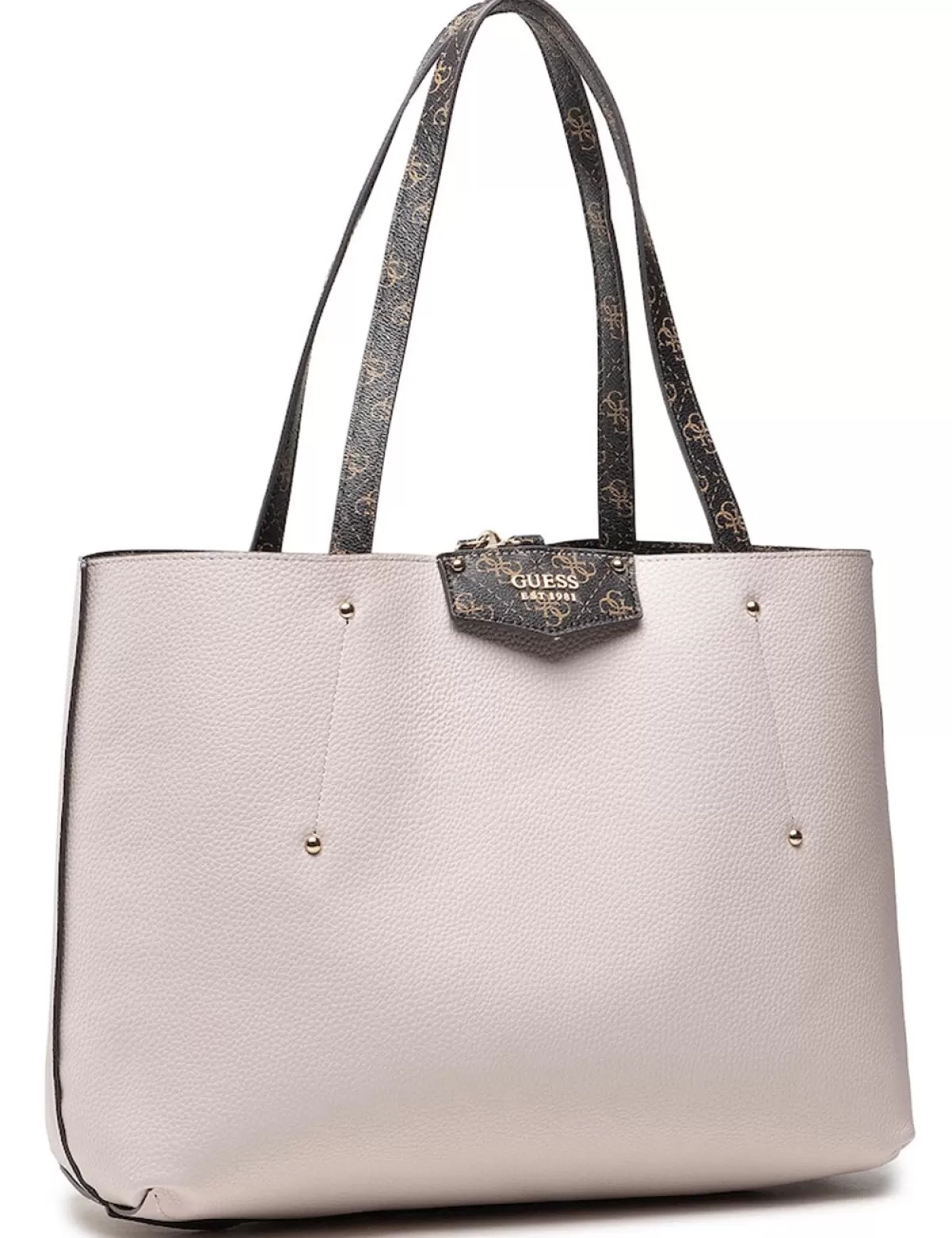 Shop GUESS Handtasche «Eco Brenton Tote» Mit Logo, Braun