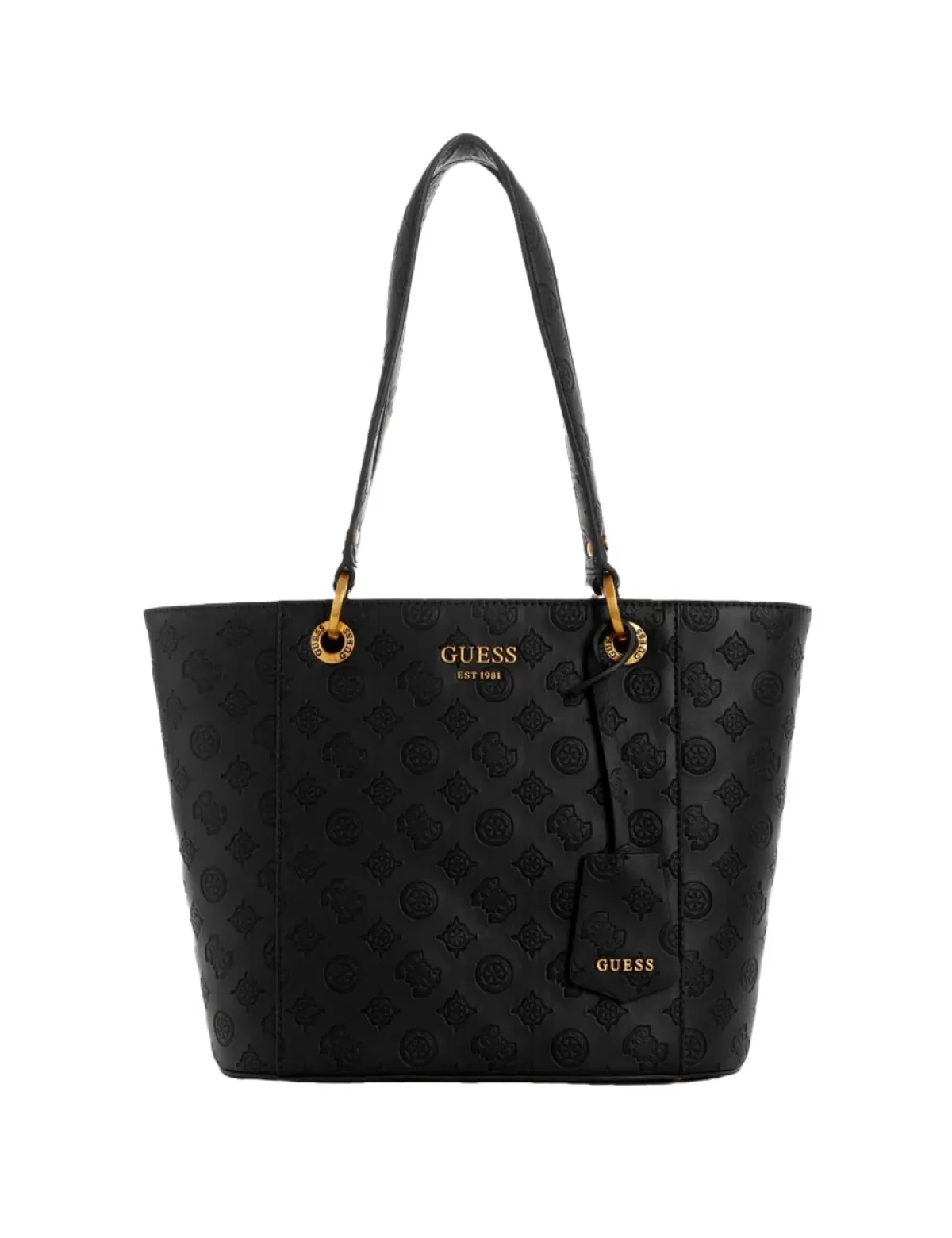 Discount GUESS Handtasche «Noelle Stamp», Schwarz