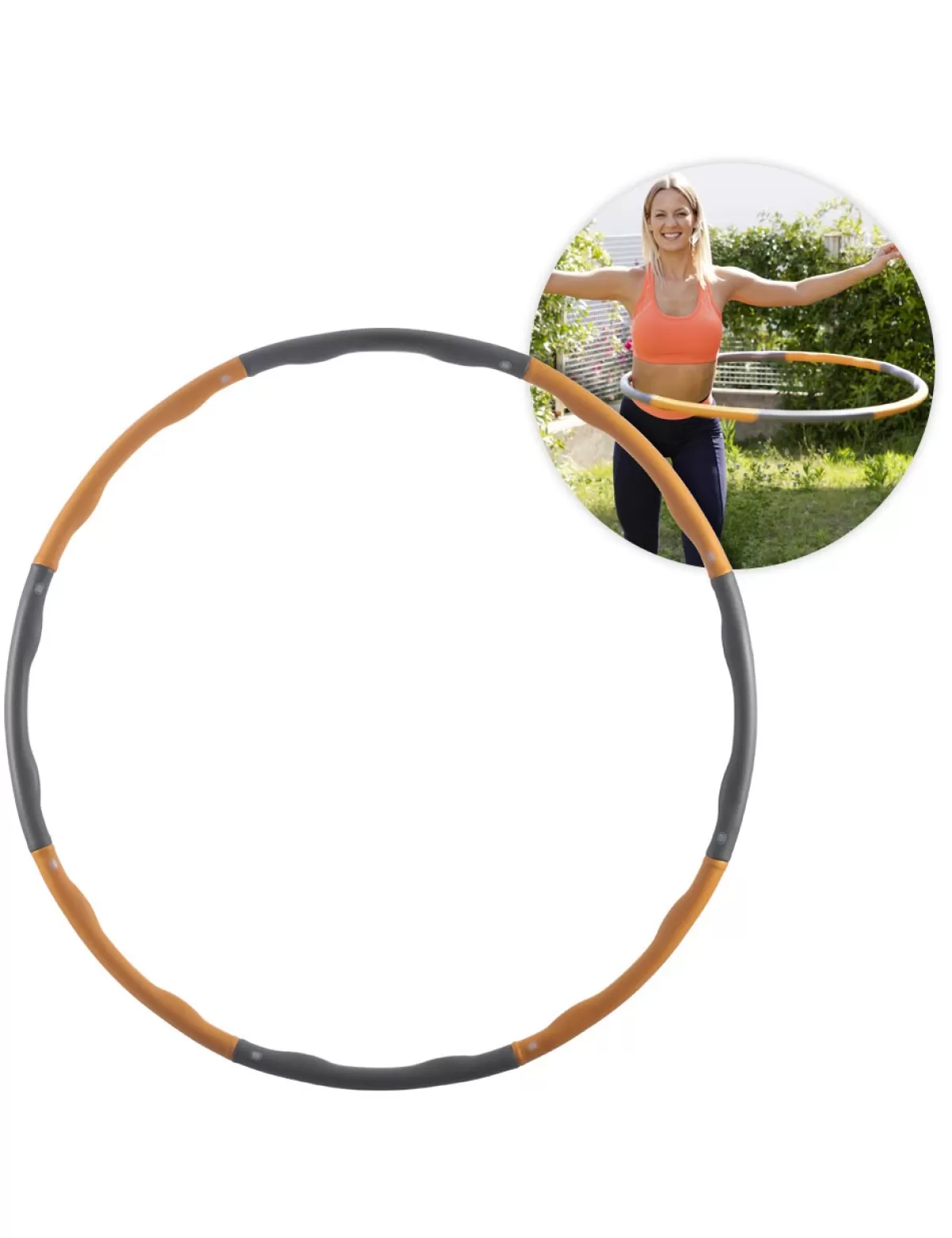 Best InnovaGoods Hula Hoop-Reifen, Einstellbar, O 75-85-95 Cm