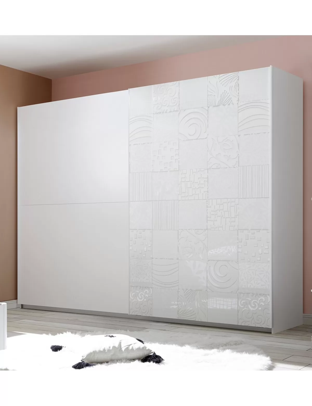 Best Sale LC SPA Kleiderschrank «Glow», Weiss Weiss Lackiert