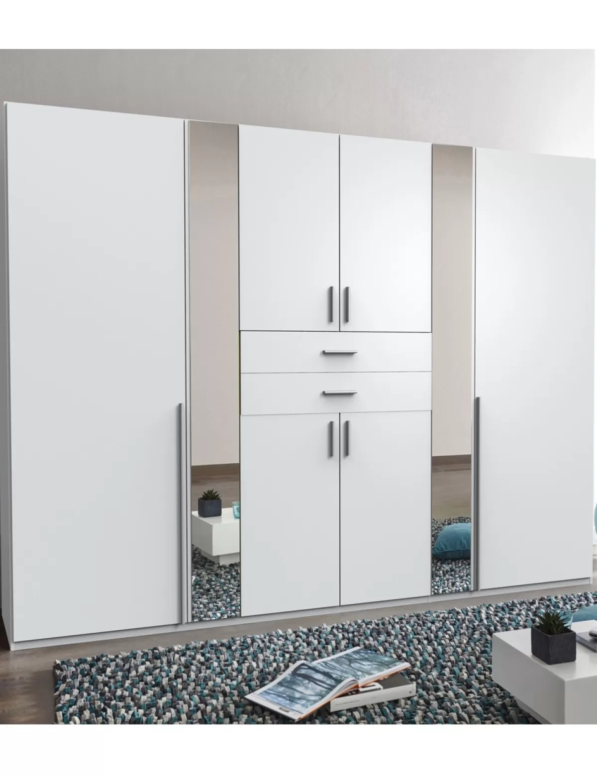 Best Sale Wimex Kleiderschrank «Vana», B 270 Cm, Dekor Weiss