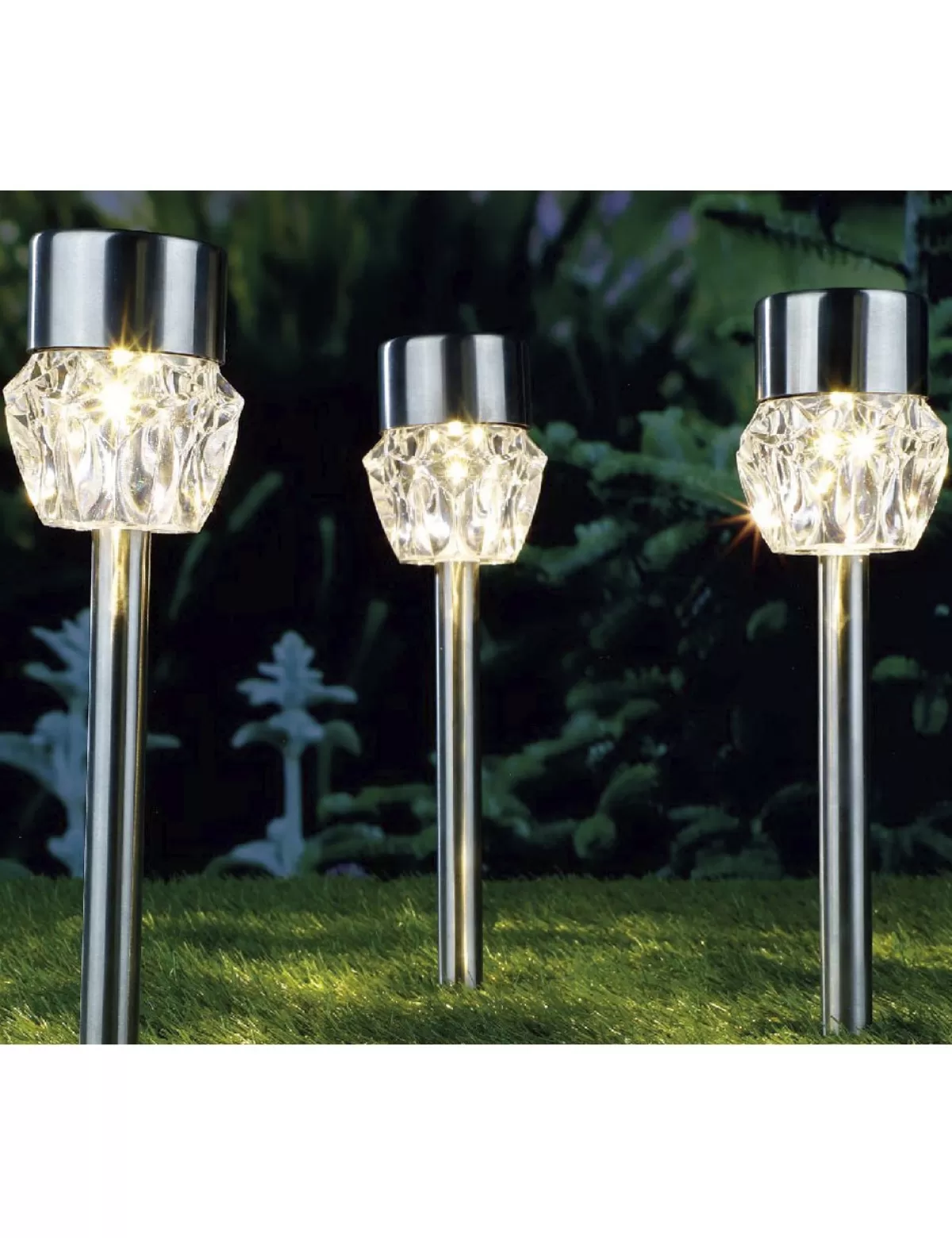 Cheap * Led-Solarlampen «Cristal», Set 3 Stuck