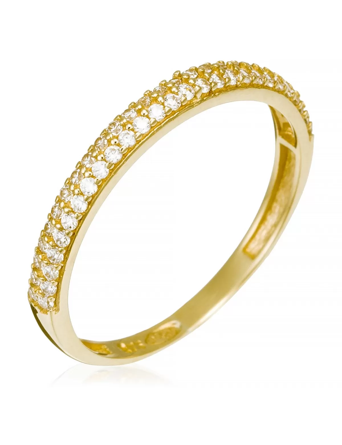 Best L'instant d'Or Ring «Amour Innocent», Weissgold/Zirkon Gelbgold