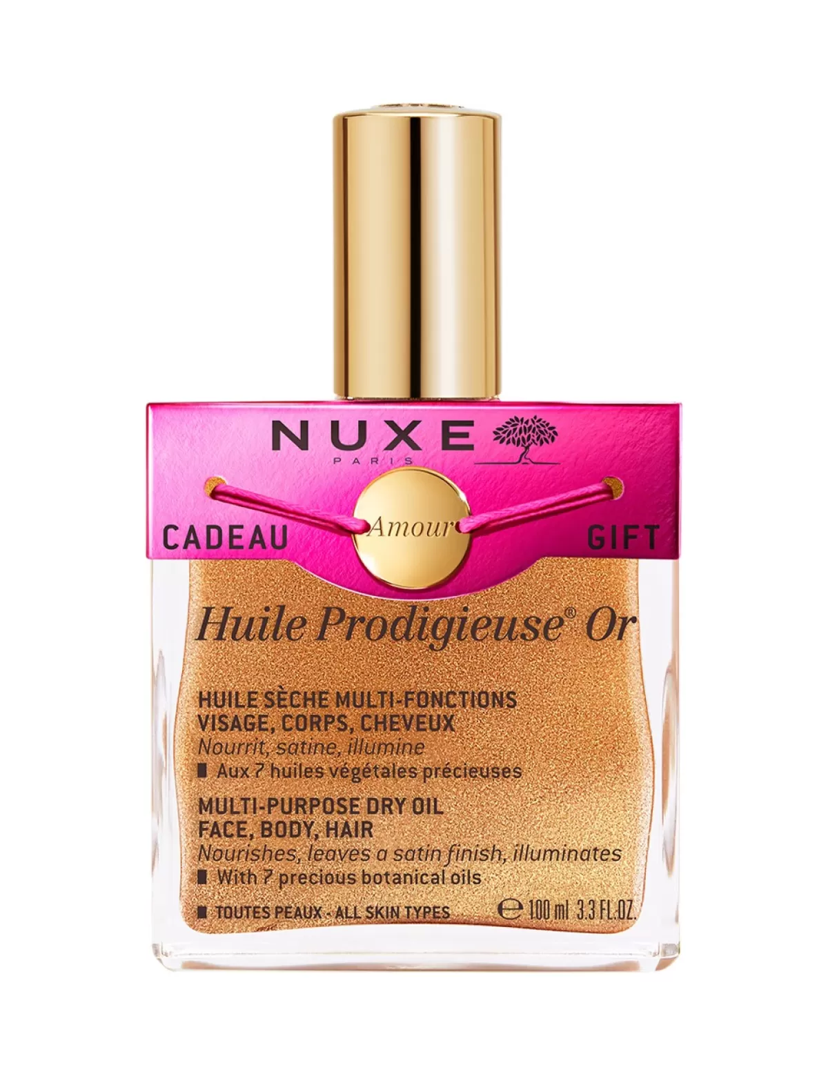 Shop NUXE «Huile Prodigieuse» Gold + Gratis Armband, Limited Edition