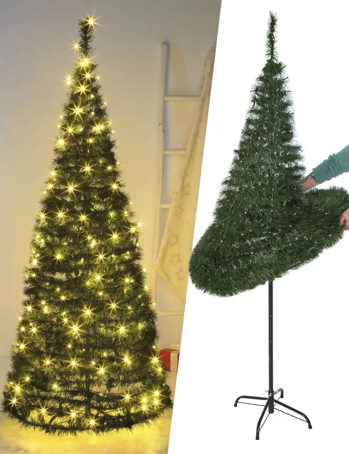 Cheap * Pop-Up Weihnachtsbaum 200 Leds, H 180 Cm