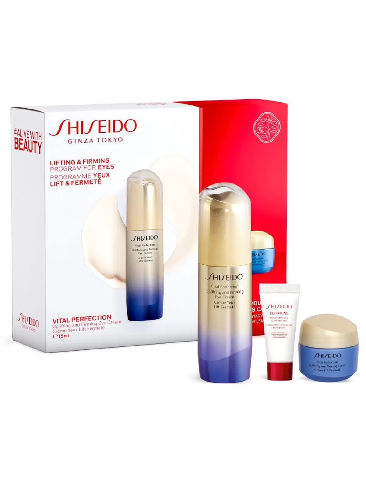 Fashion * Shiseido Uplifting & Firming Eye Cream-Set «Vital Perfection», Anti-Aging