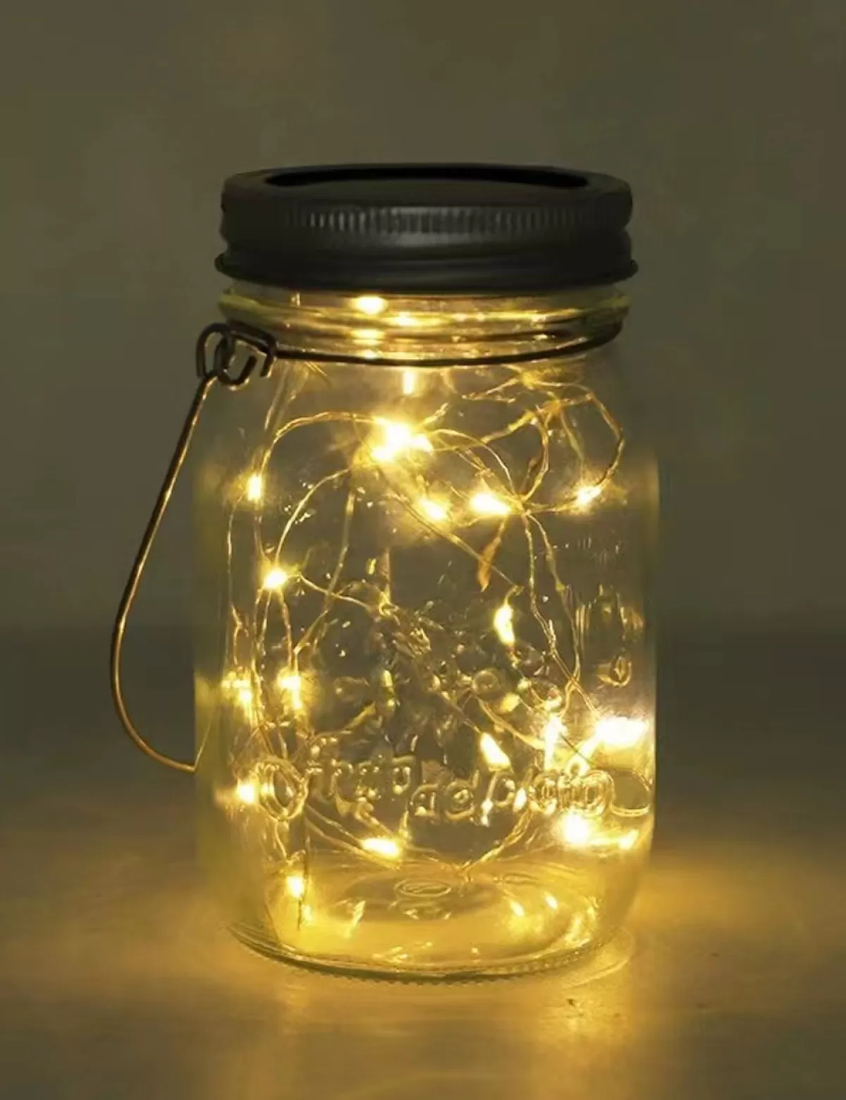 Clearance * Solarlampe «Mason Jar», 20 Leds