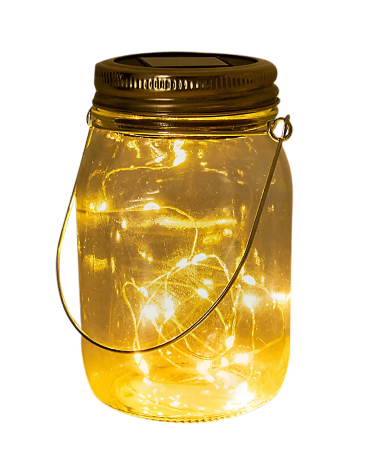 Clearance * Solarlampe «Mason Jar», 20 Leds