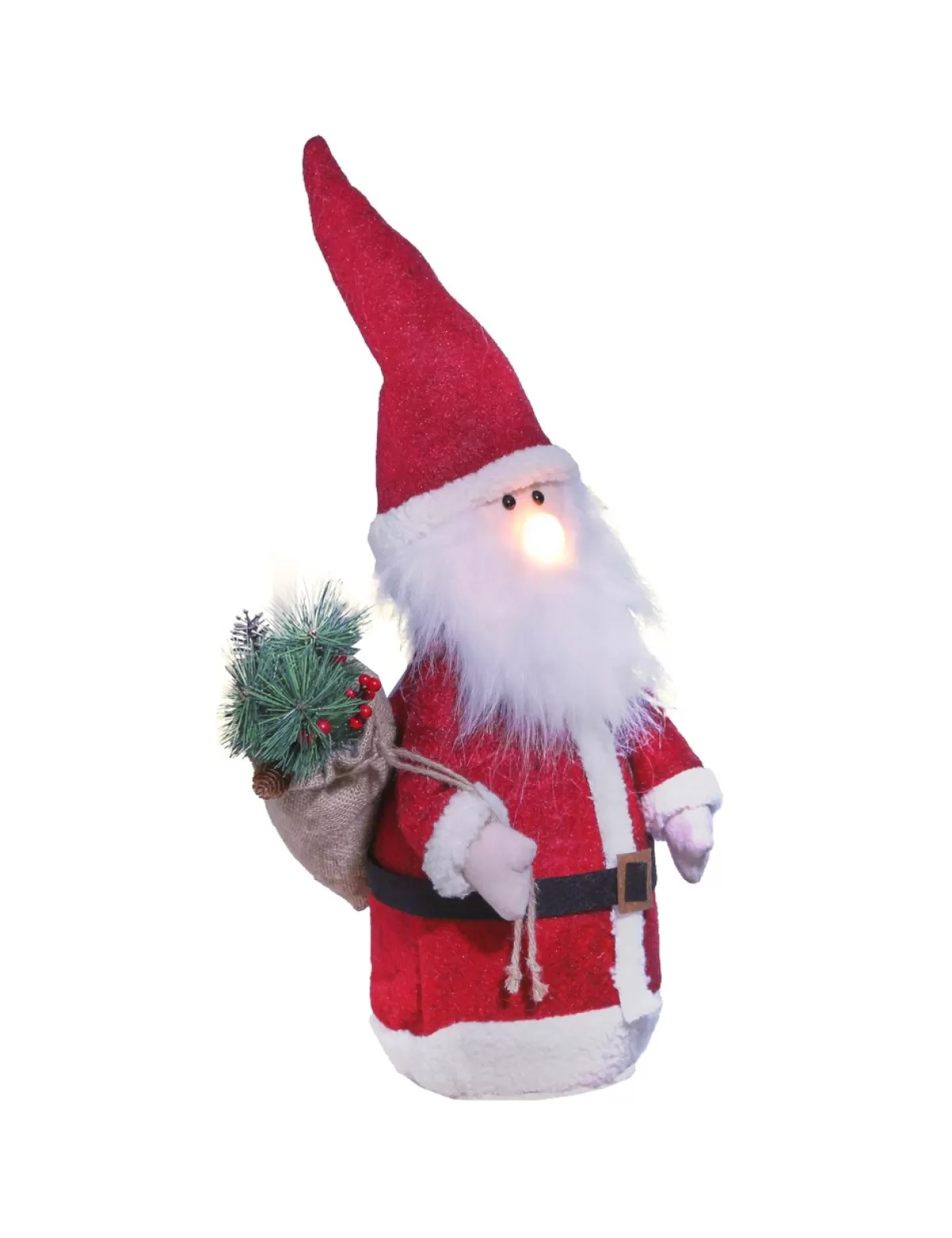 Cheap * Stehender Weihnachtsmann Mit Led-Nase, H 60 Cm