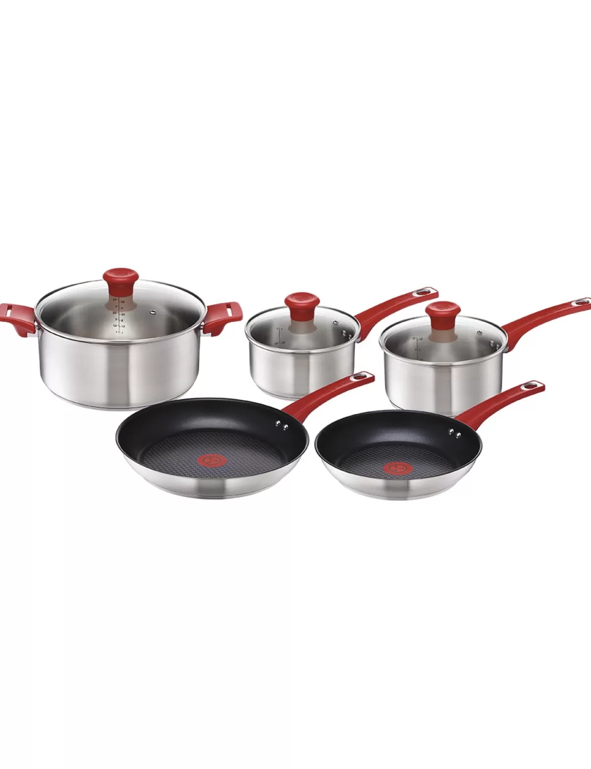 Fashion Tefal Kochgeschirr «Jamie Oliver Red», 8-Teilig