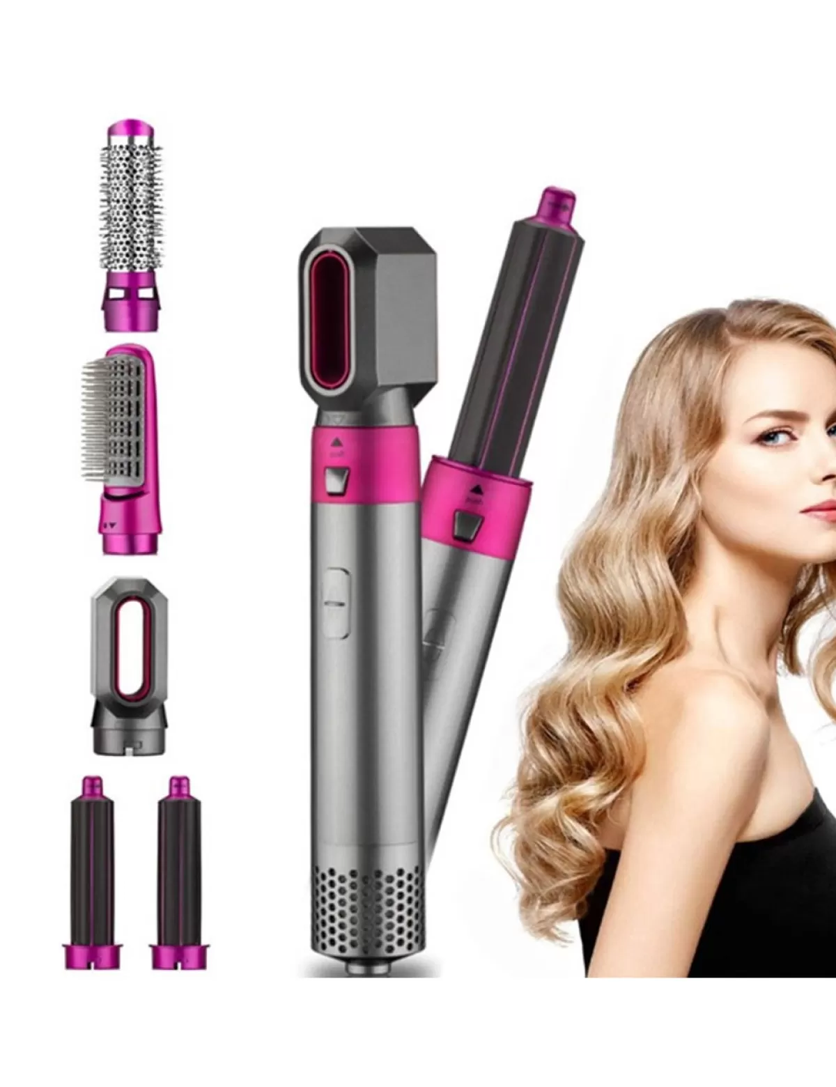 Flash Sale * Warmluftburste «Hot Styler» Mit 5 Aufsatzen