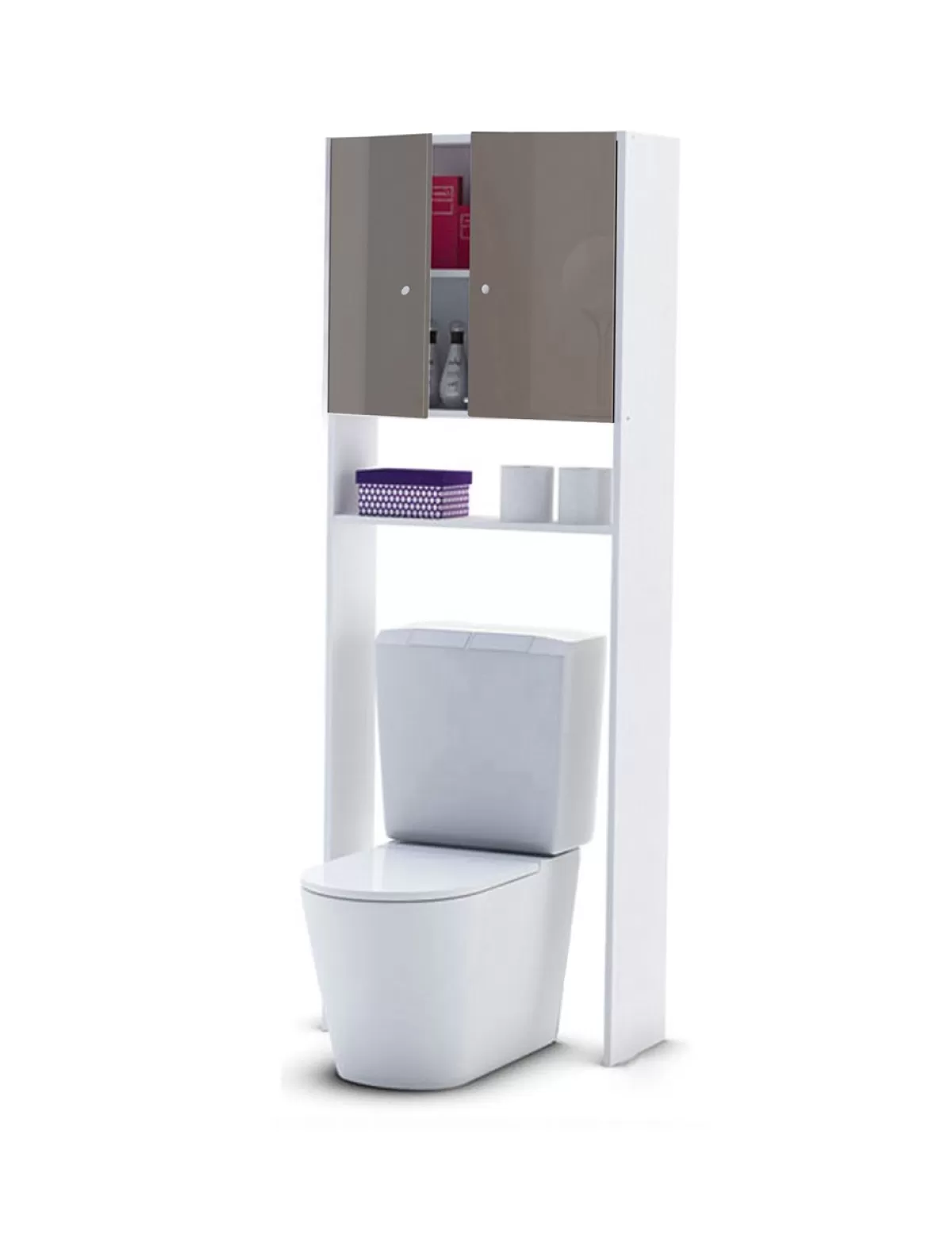 Cheap * Wc-Mobel Mit High-Gloss-Finish,